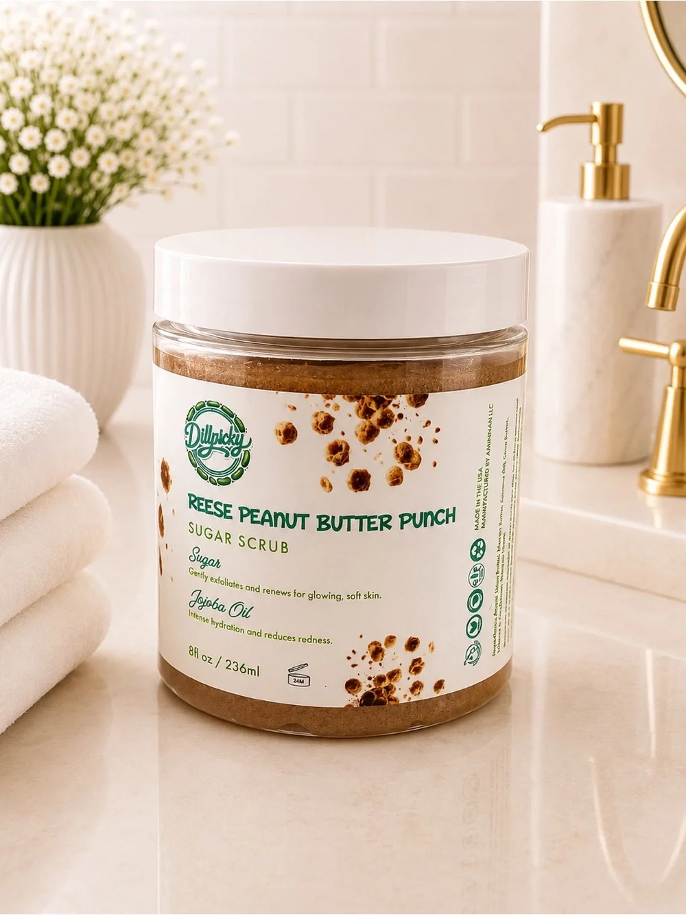 Aminnah & Dillpicky Reese Peanut Butter Punch Sugar Scrub